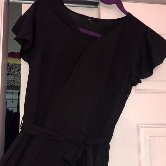 Vero Moda Ruffle Sleeve Asymmetric Maxi Dress - Picture 8 of 8